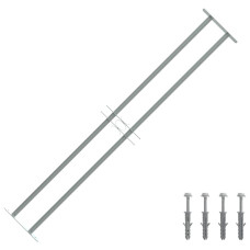 Nastavljiva okenska rešetka z 2 prečkama 1000-1500 mm